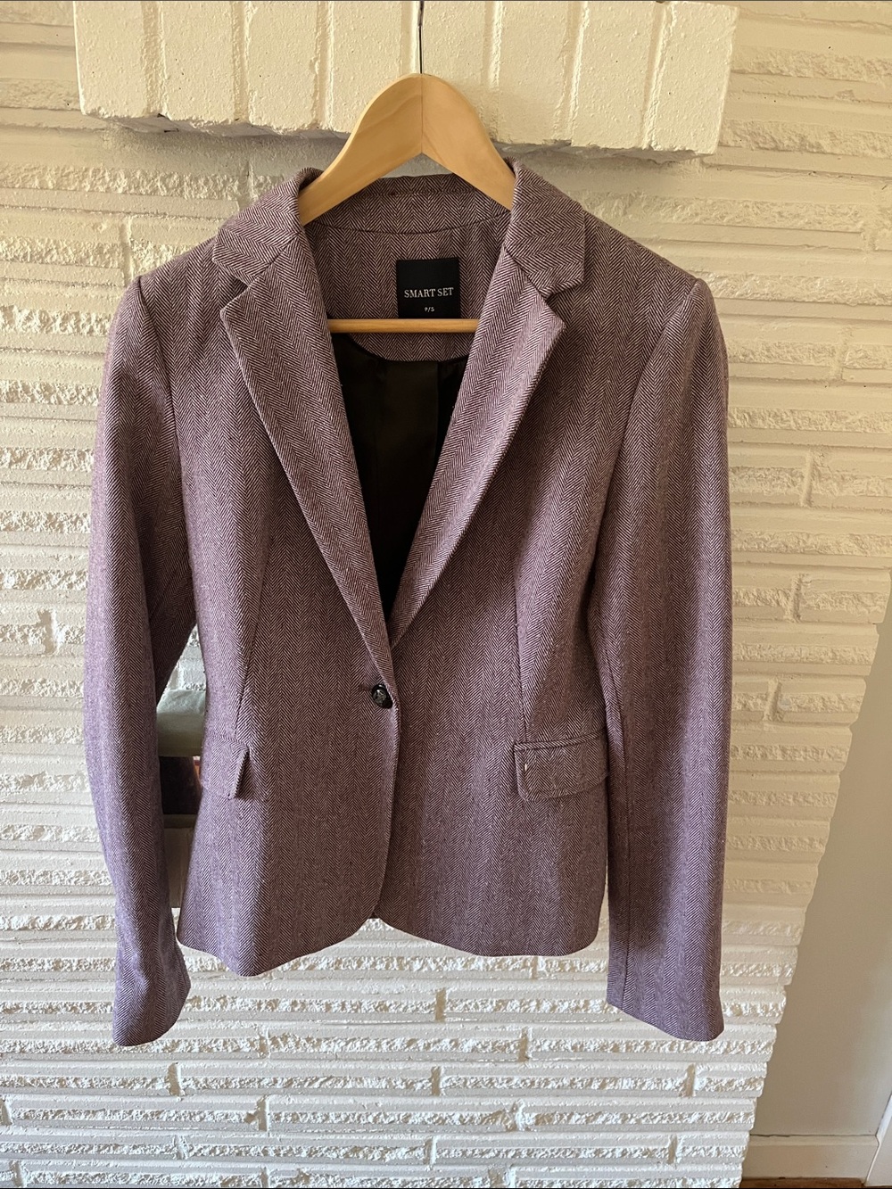 Smart Set Heathered Lavender Blazer Jacket